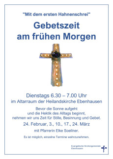 Plakat Frühandachten Passion 2026