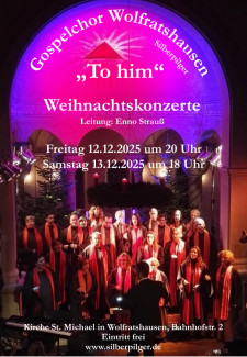 Plakat Gospelchor Weihnachtskonzert Wolfratshausen
